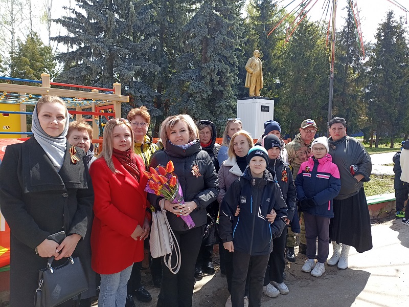 Сотрудники присоединились к митингу в честь 79-й годовщины Победы советского народа в Великой Отечественной войне